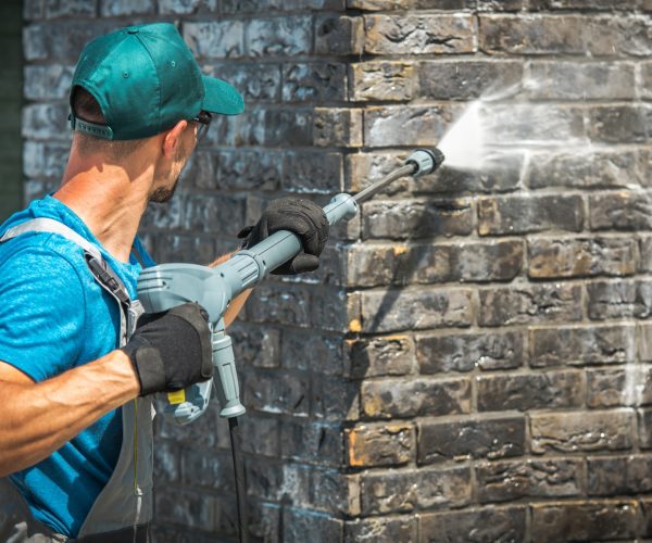 House Brick Wall Washing