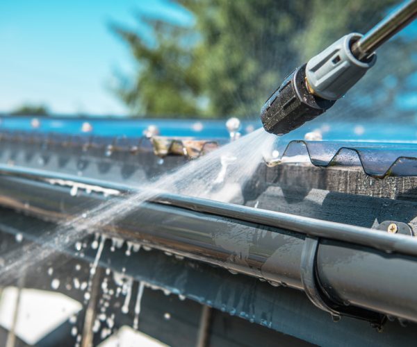 Rain Gutters Pressure Cleaning